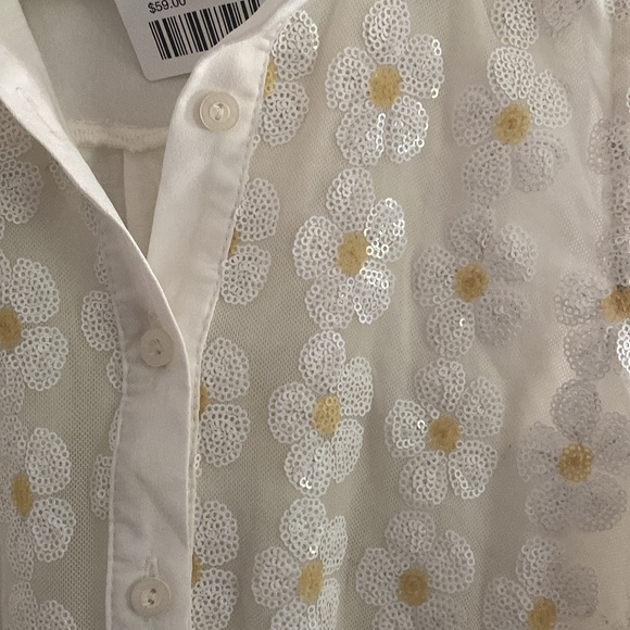 NEW WITH TAGS Urban Outfitters Daisy Sequin Tank Top - Picture 4 of 5